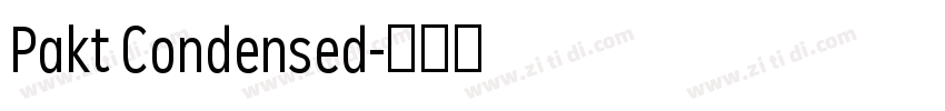Pakt Condensed字体转换 Pakt Condensed字体转换